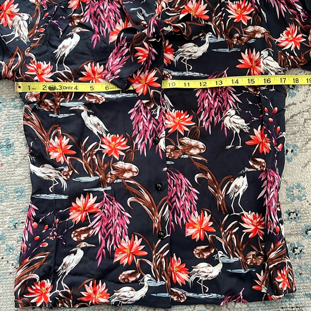 NWT Blue Heron Bow-Front Hell Bunny Top - Picture 8 of 16